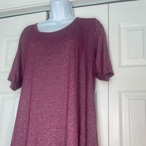 LuLaRoe XL pinkish/purple long swing shirt.